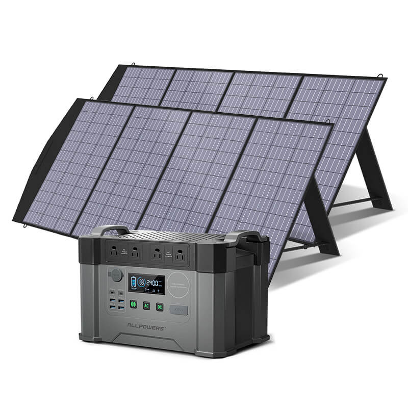 ALLPOWERS Solar Generator Kit 2000W (S2000 + SP033 200W Solar Panel)