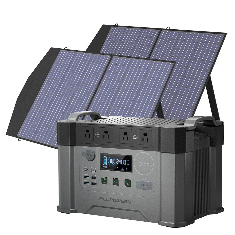 ALLPOWERS Solar Generator Kit 2400W (S2000 Pro + SP027 100W Solar Panel)