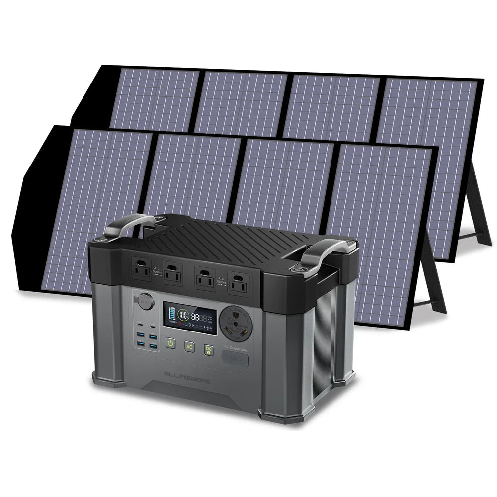 Allpowers Solar Generator Kit 2400w S2000 Pro Sp029 140w Solar Pane 0884