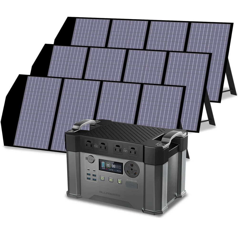 ALLPOWERS Solar Generator Kit 2400W (S2000 Pro + SP029 140W Solar Panel)