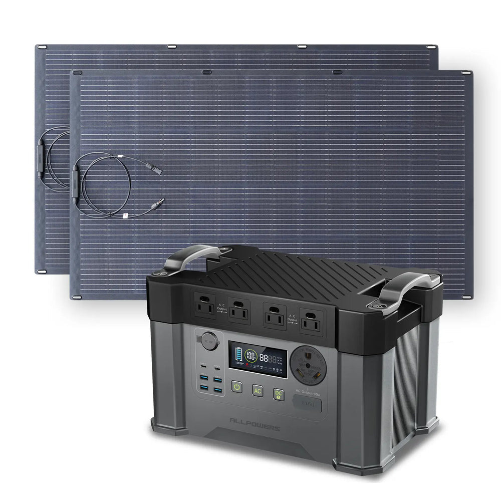 ALLPOWERS Solar Generator Kit 2400W (S2000 Pro + SF200 200W Flexible Solar Panel)