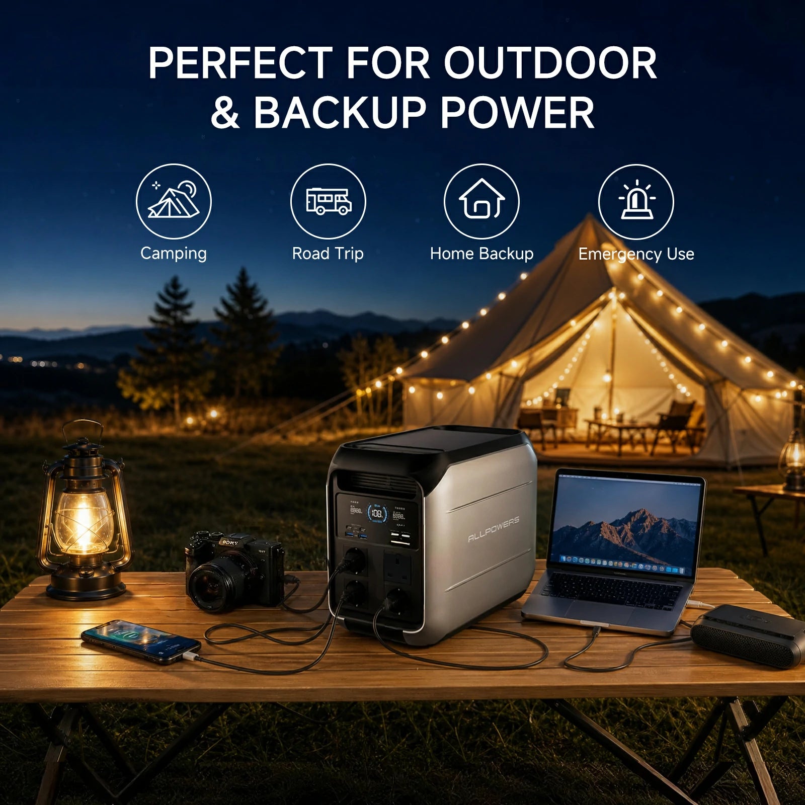 ALLPOWERS P1800 Tragbare Powerstation 1024Wh | 1800W