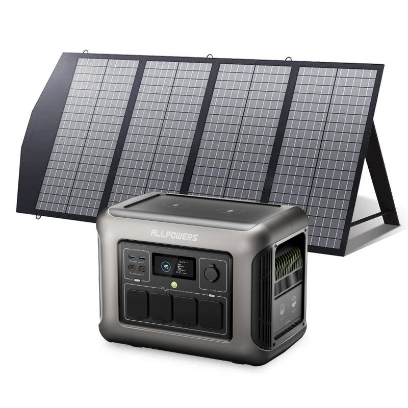 ALLPOWER Solar Generator Kit 1600W (R1500 LITE + SP029 140W Solar Panel)
