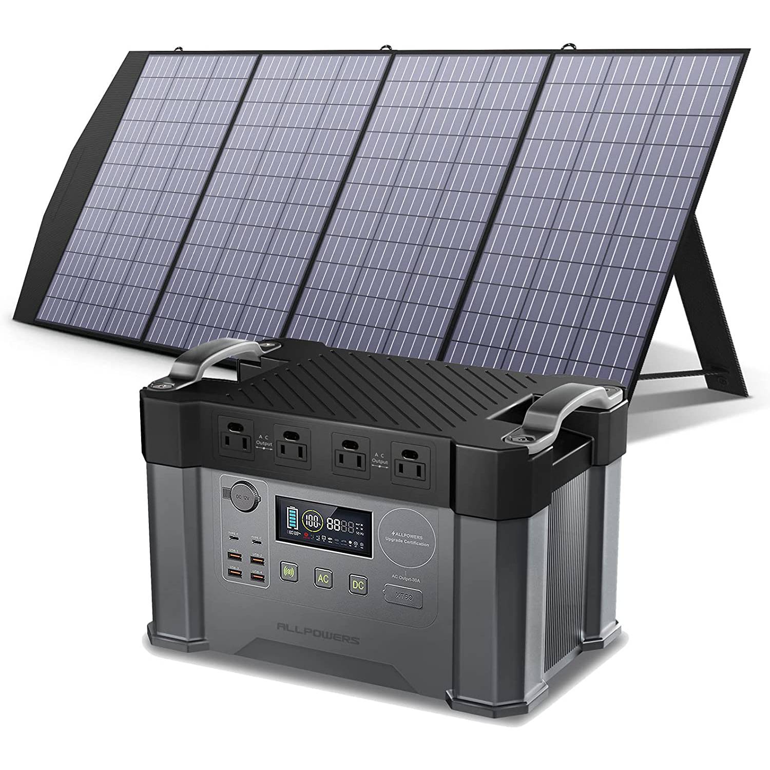 ALLPOWERS Solar Generator Kit 2000W (S2000 + SP033 200W Solar Panel)