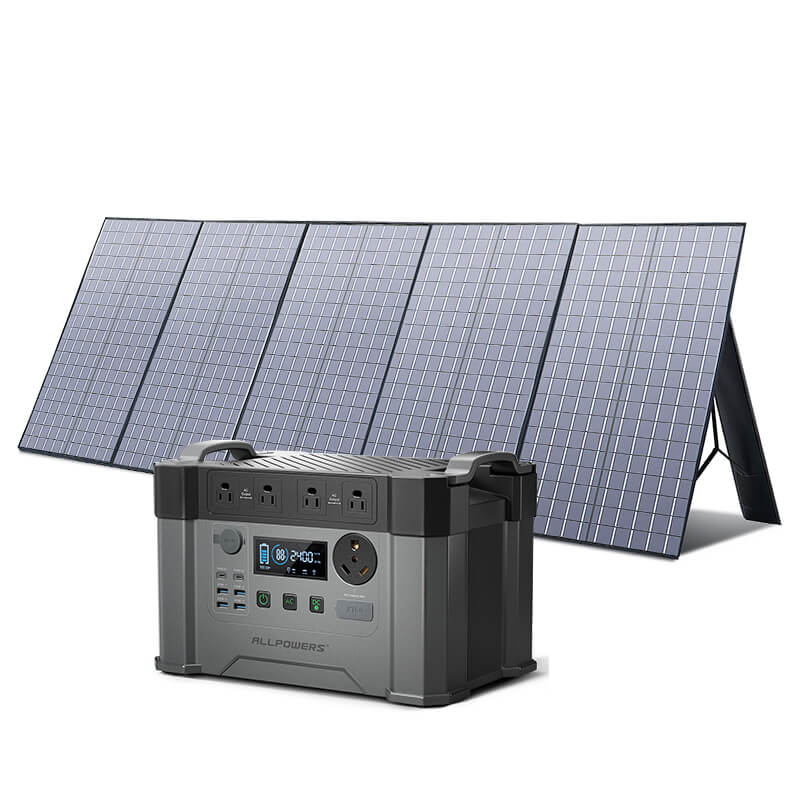 ALLPOWERS Solar Generator Kit 2400W (S2000 Pro + SP037 400W Solar Panel)-Black Friday Flash Sale