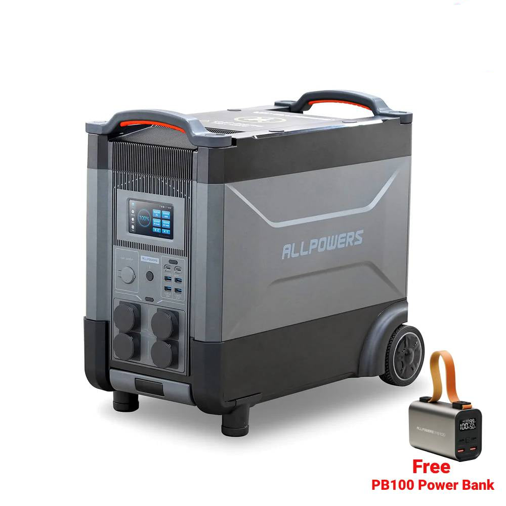 ALLPOWERS R4000 Portable Power Station 4000W 3600Wh Backup Power 