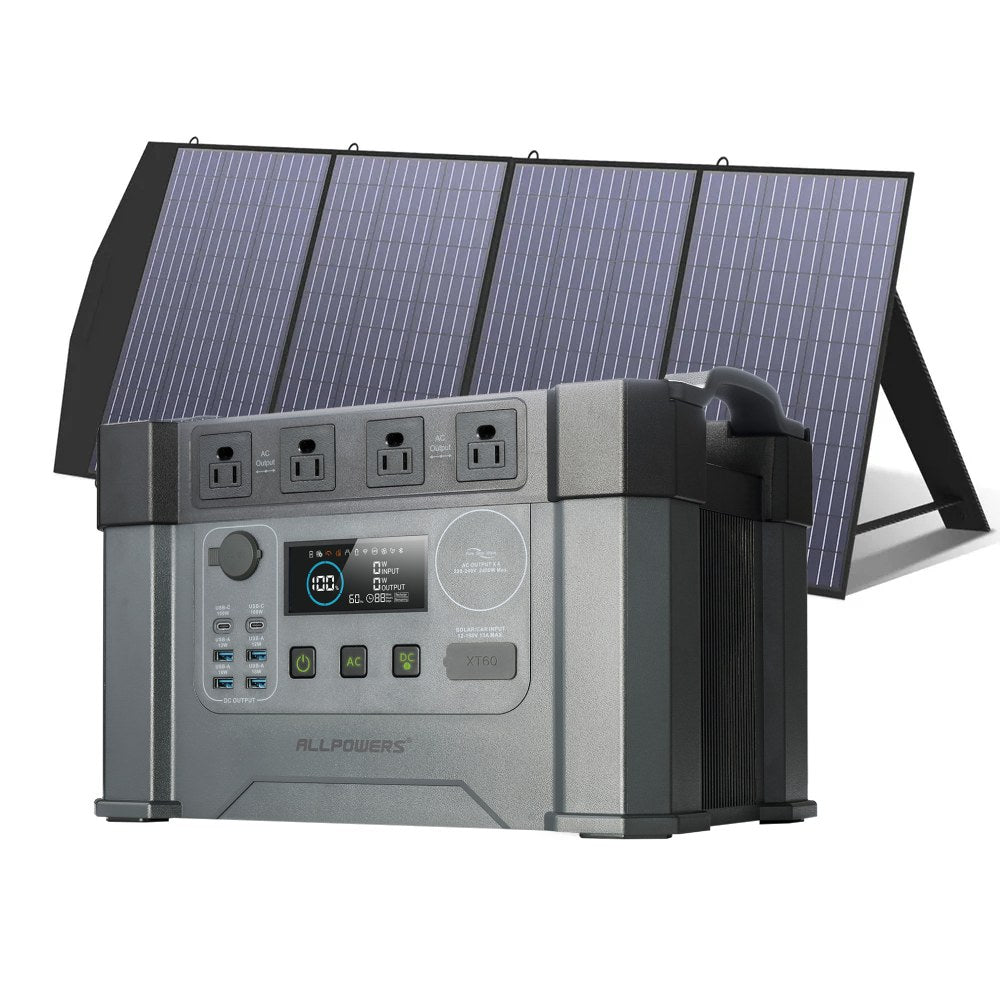 ALLPOWERS Solar Generator Kit 2400W (S2000 Pro + SP033 200W Solar Panel)
