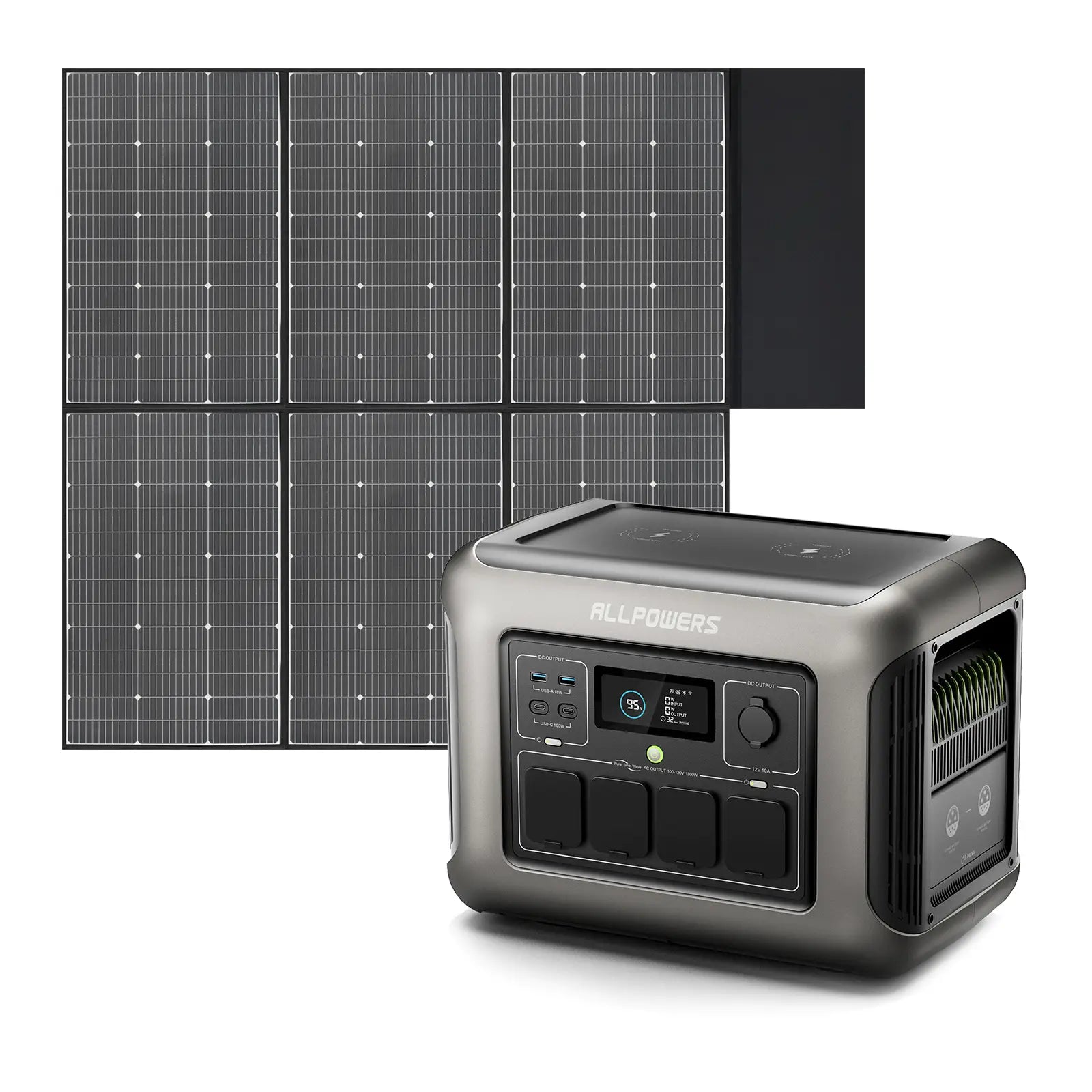 ALLPOWERS Solar Generator Kit 1800W (R1500 + SP039 600W Solar Panel)