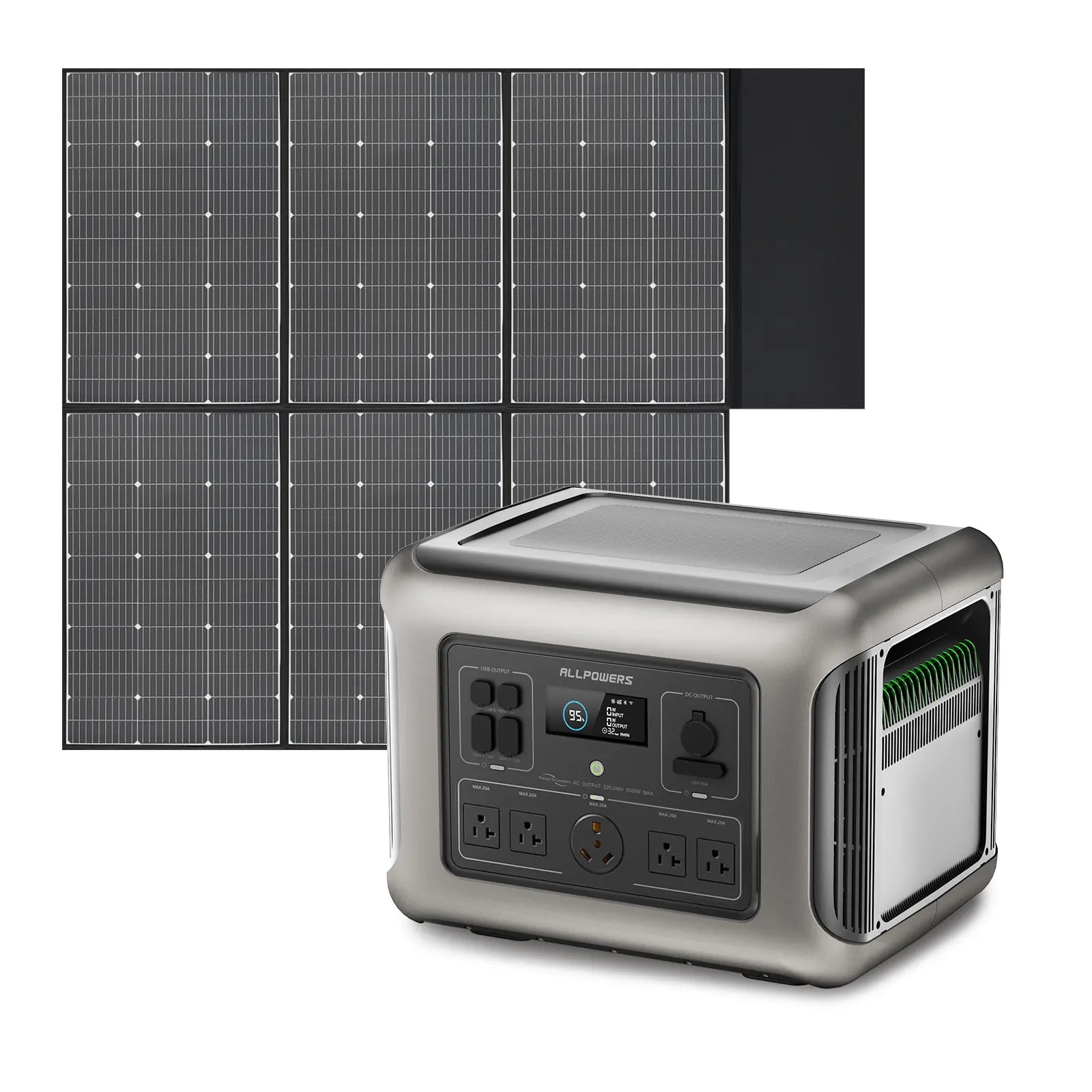 ALLPOWERS R2500 + 600W Solar Panel | 2500W Solar Generator Kit