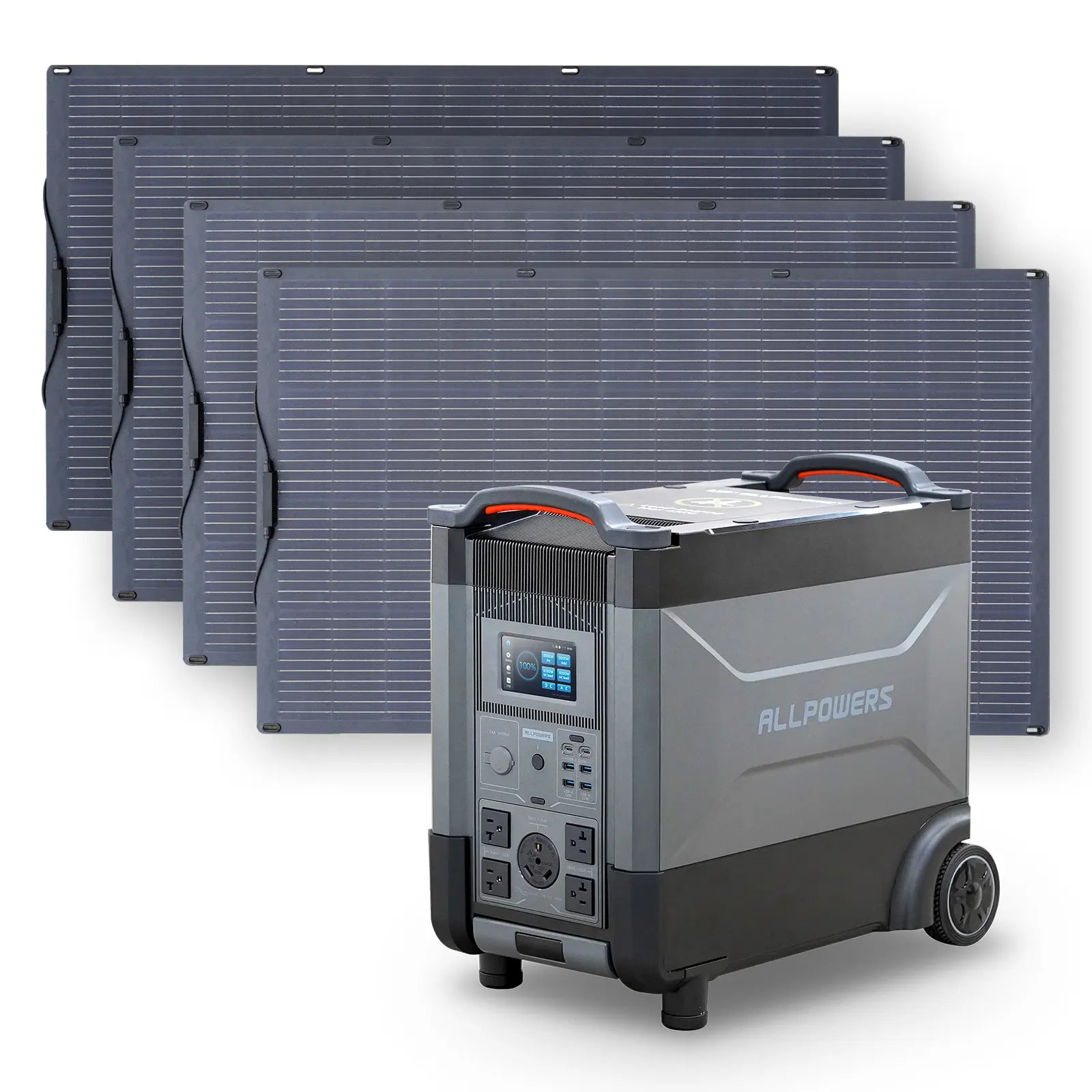 ALLPOWERS Solar Generator Kit 3600W (R4000 + SF200 200W Flexible Solar Panel)