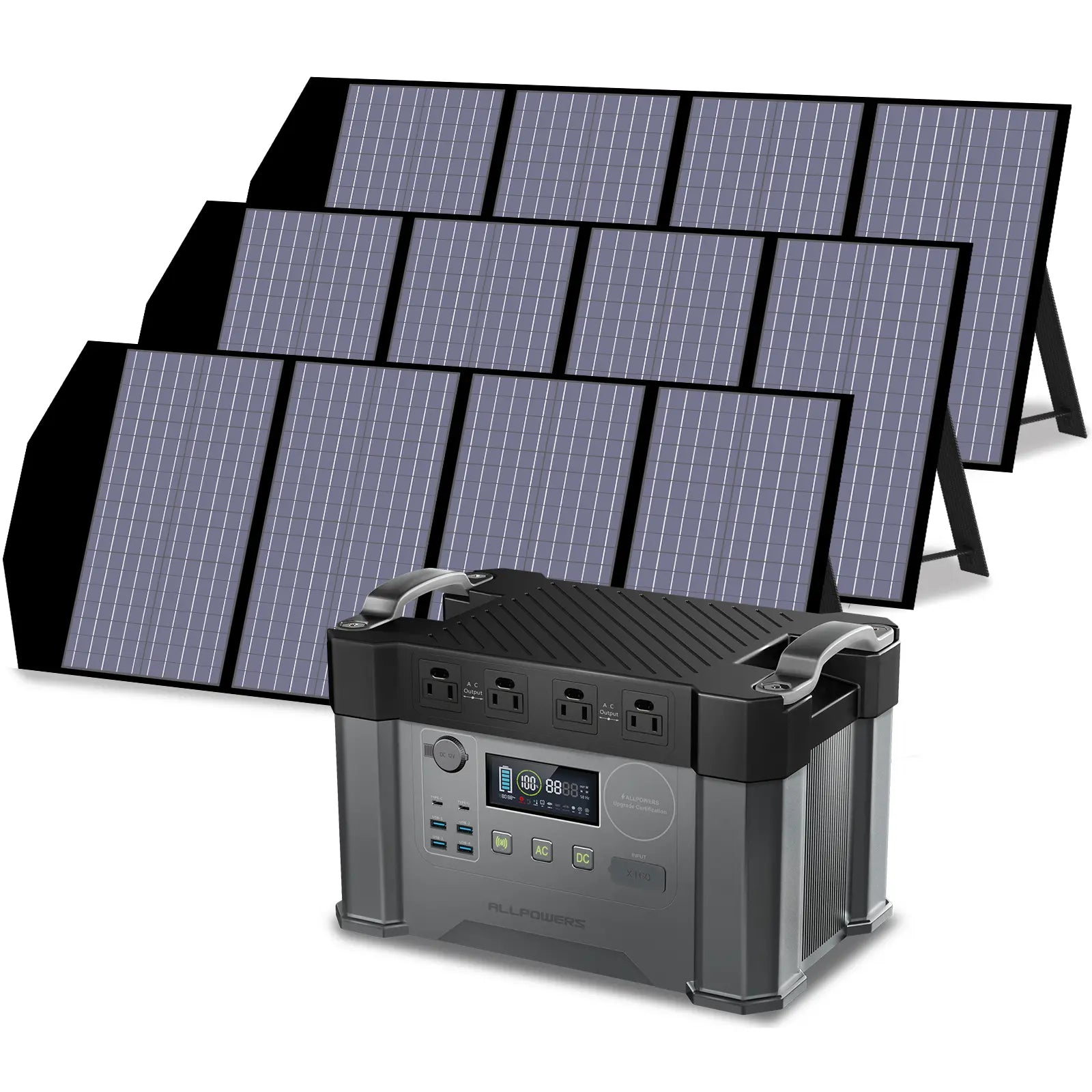 ALLPOWERS Solar Generator Kit 2000W (S2000 + SP029 140W Solar Panel)