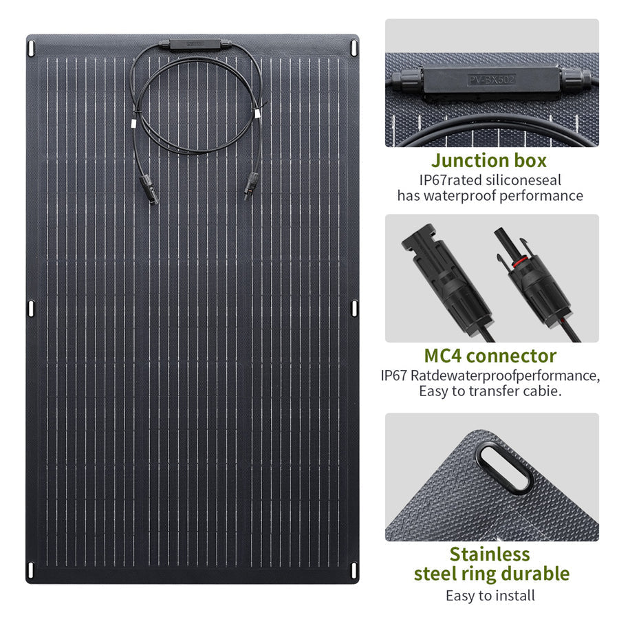 ALLPOWERS Solar Generator Kit 300W (S300 + SF100 100W Flexible Solar Panel)