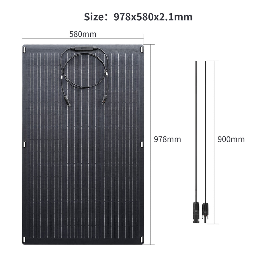 ALLPOWERS Solar Generator Kit 300W (S300 + SF100 100W Flexible Solar Panel)