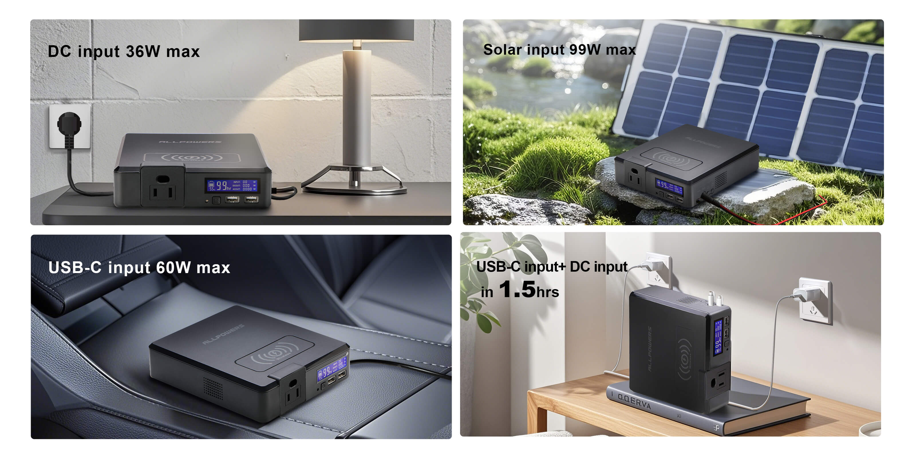 Multiple charging methods