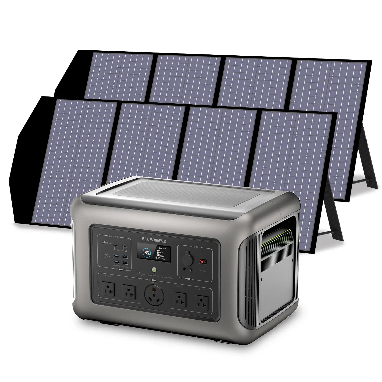 ALLPOWERS Solar Generator Kit 3200W (R3500 + SP029 140W Solar Panel)