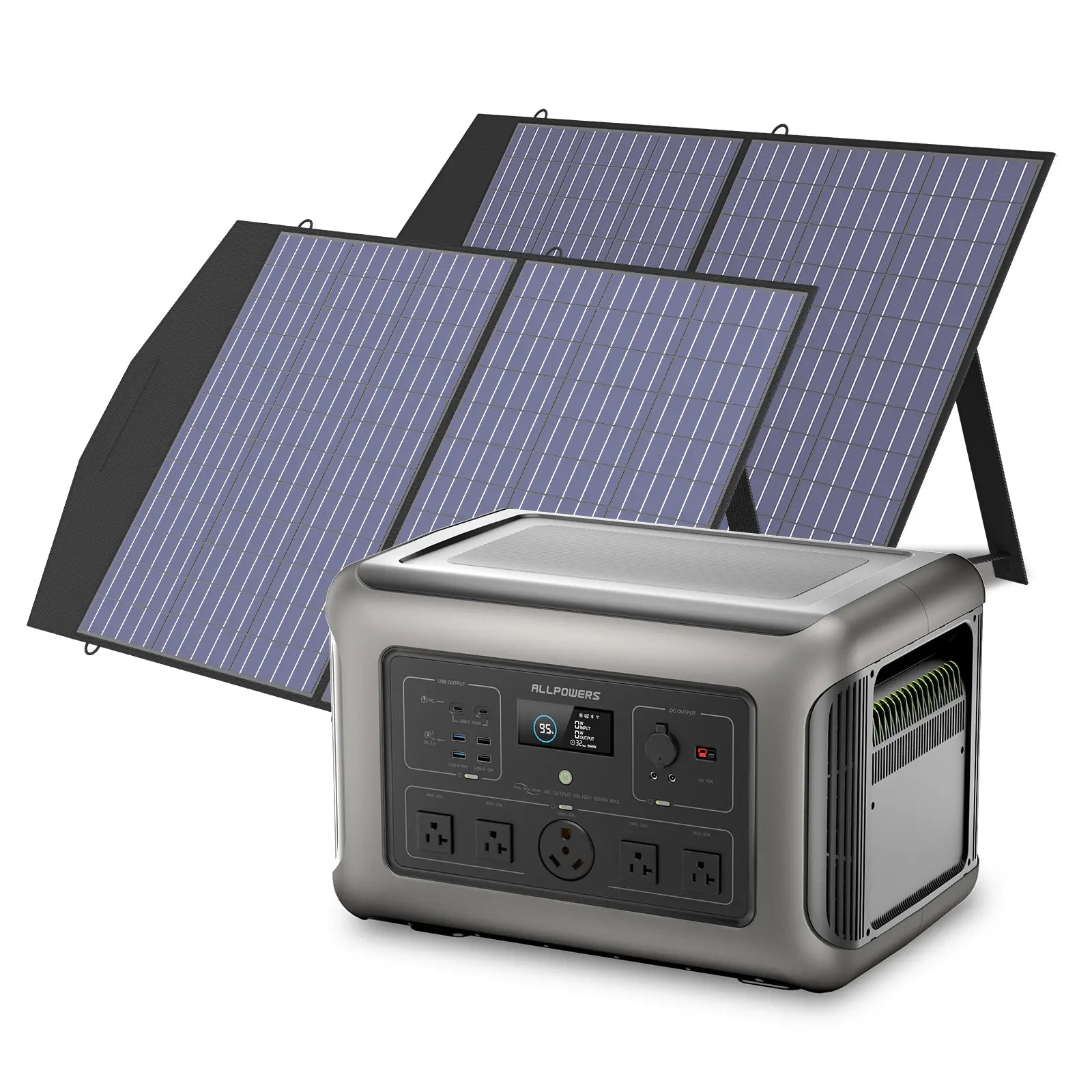 ALLPOWERS Solar Generator Kit 3200W (R3500 + SP027 100W Solar Panel)