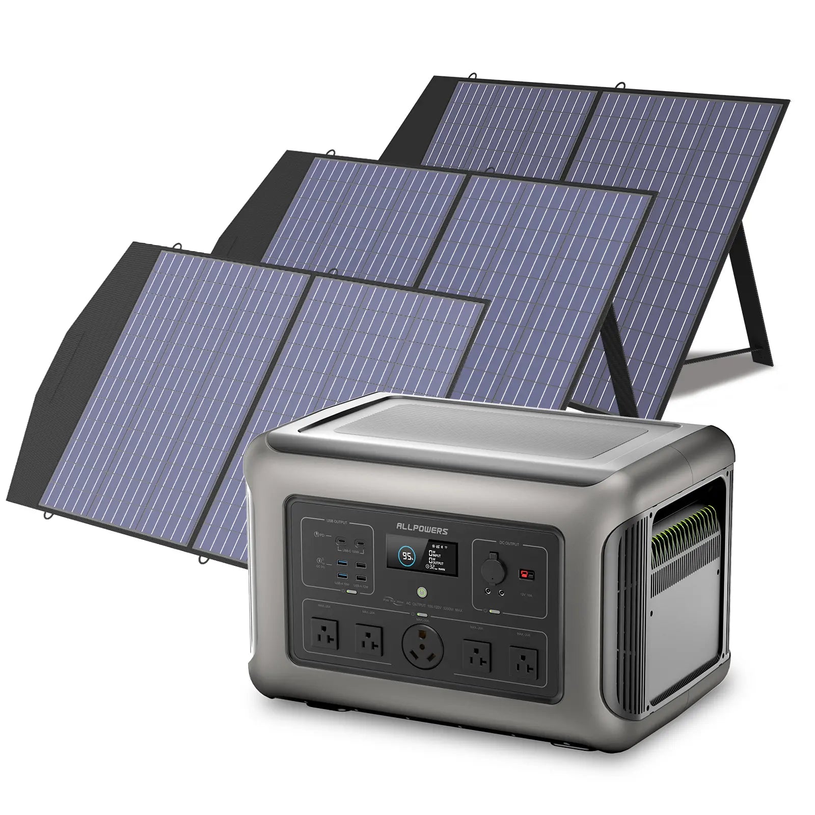 ALLPOWERS Solar Generator Kit 3200W (R3500 + SP027 100W Solar Panel)