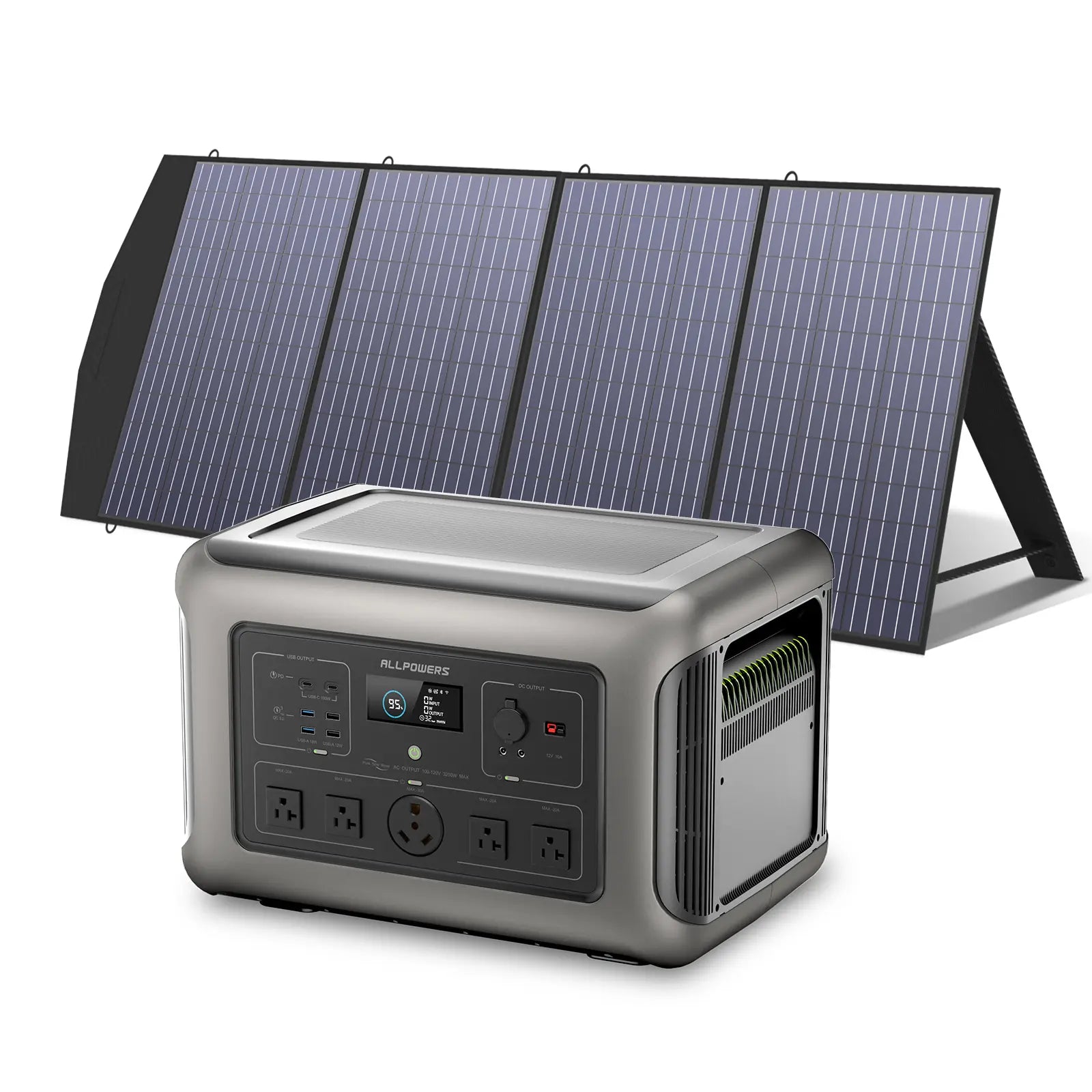 ALLPOWERS Solar Generator Kit 3200W (R3500 + SP033 200W Solar Panel)