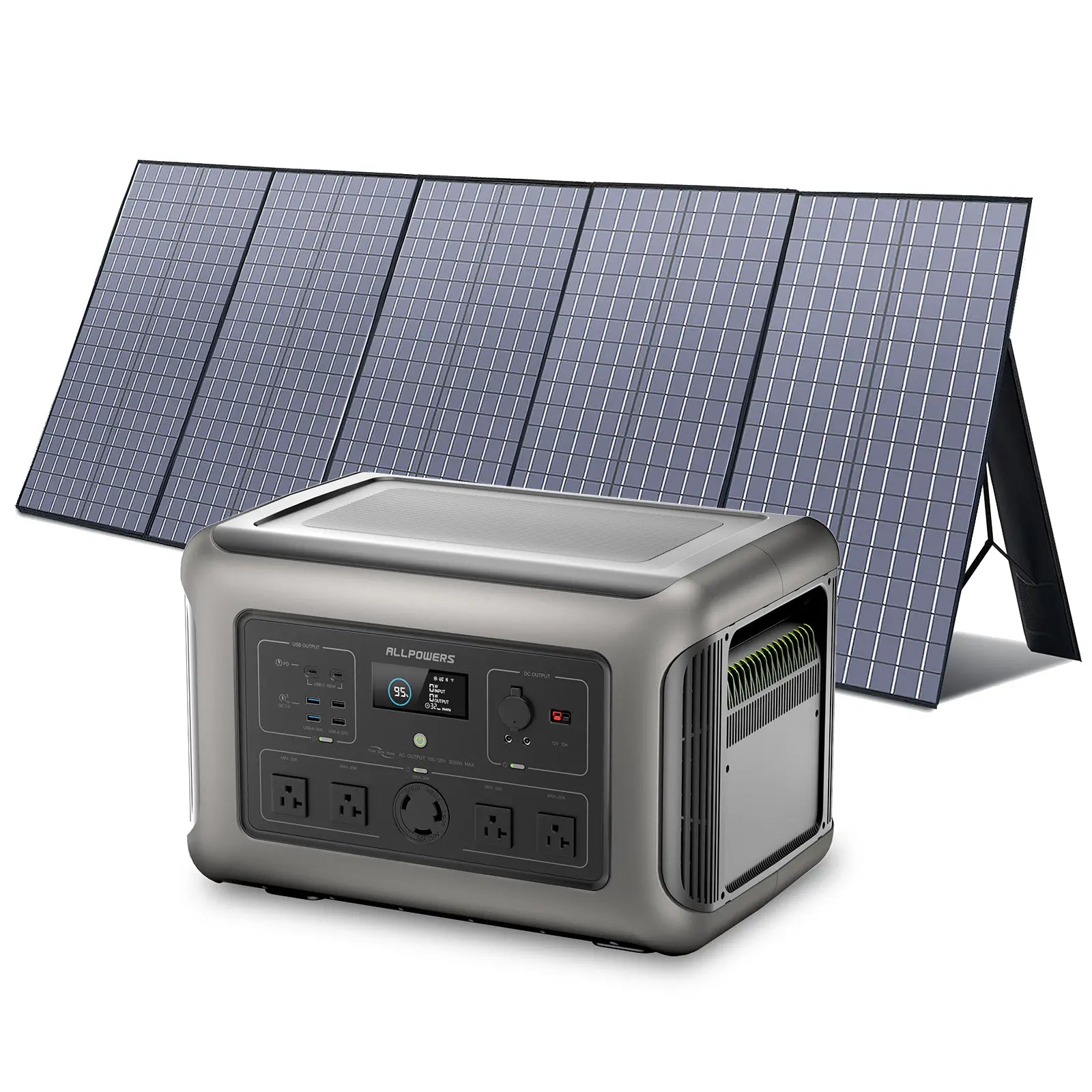 ALLPOWERS Solar Generator Kit 3200W (R3500 + SP037 400W Solar Panel)