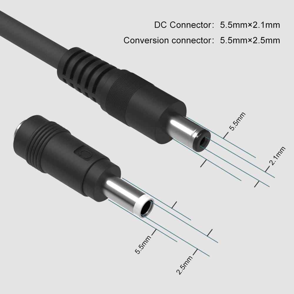 ALLPOWERS Solar Extension Cable With 5521 Connectors (1.5M 16AWG with Solar Connectors)