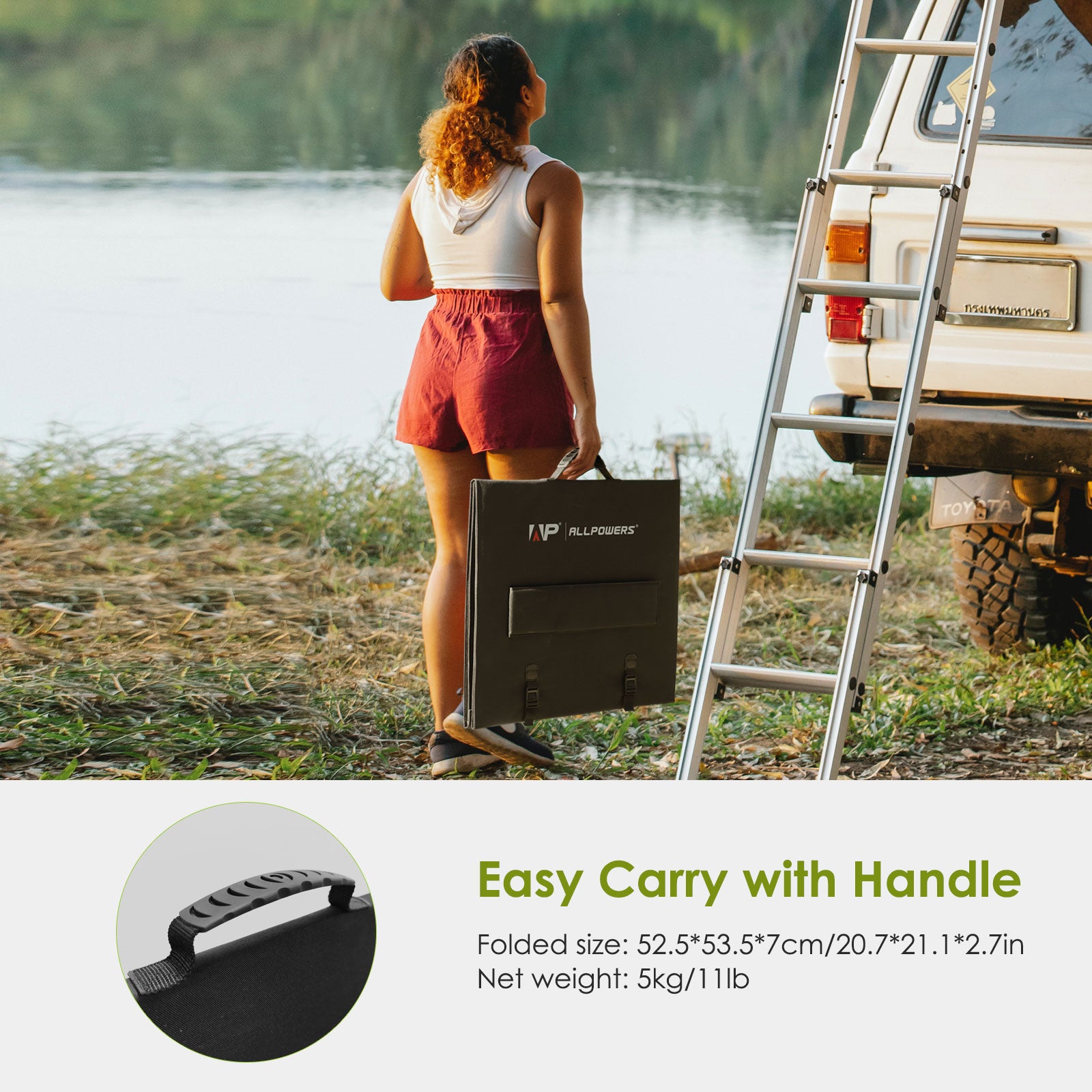 ALLPOWERS SP035 Portable Monocrystalline Solar Panel 200W(Refurbished)