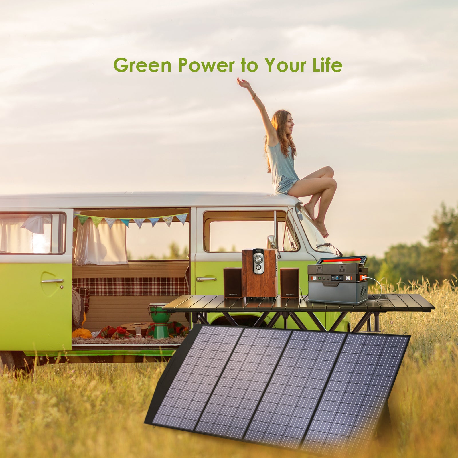 ALLPOWERS SP033 Portable Monocrystalline Solar Panel 200W