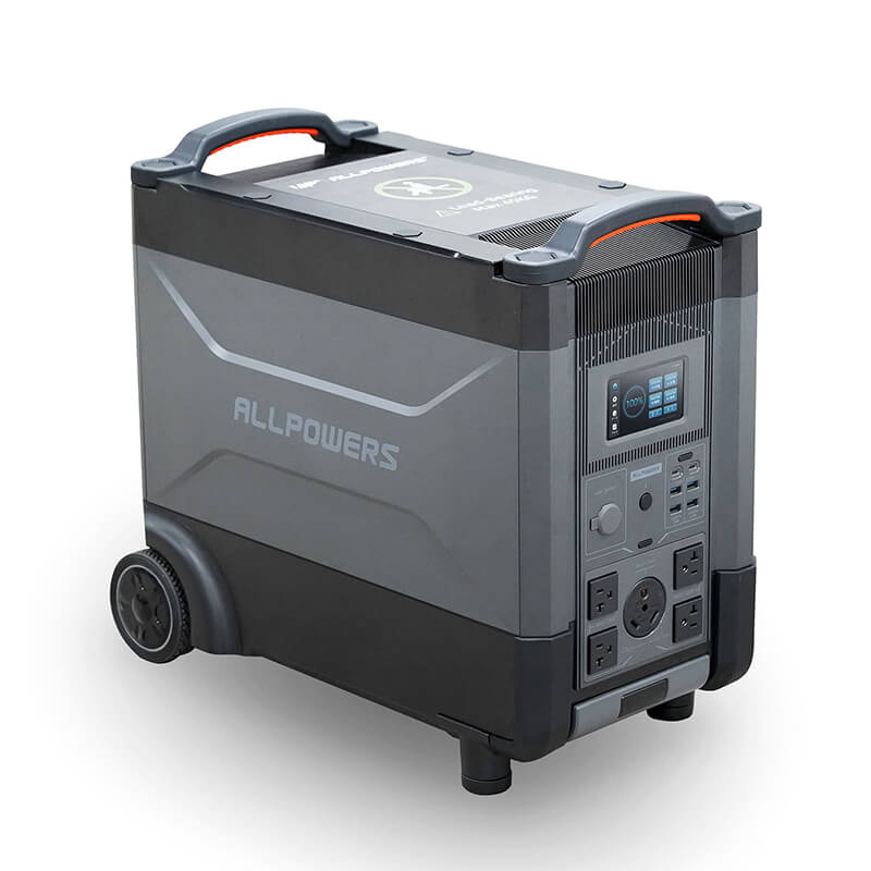 ALLPOWERS R4000 Solar Generator 4000W 3600Wh Portable Power Station with SP037 400W  Solar Panels