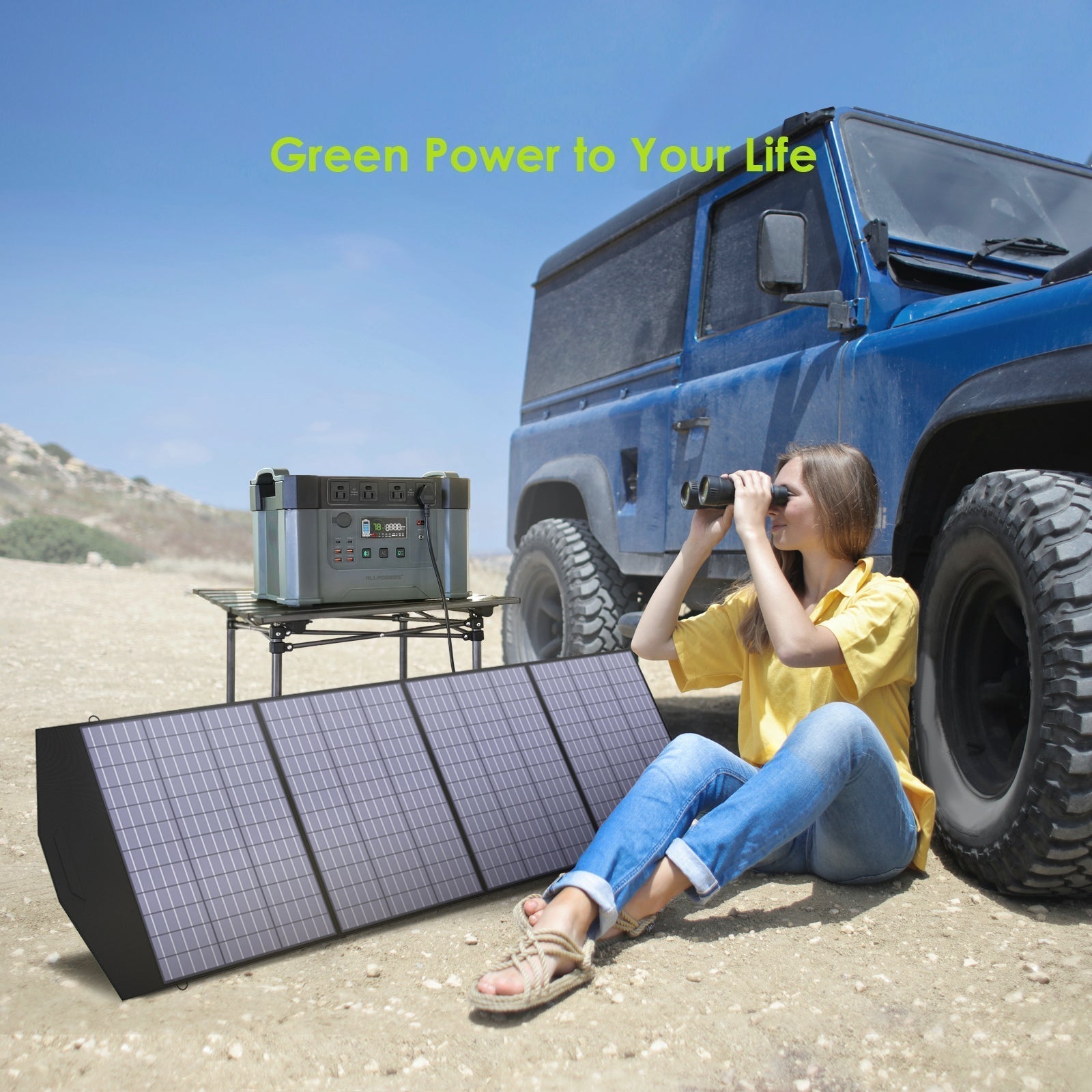 ALLPOWERS Solar Generator Kit 3600W (R4000 + SP033 200W Solar Panel)