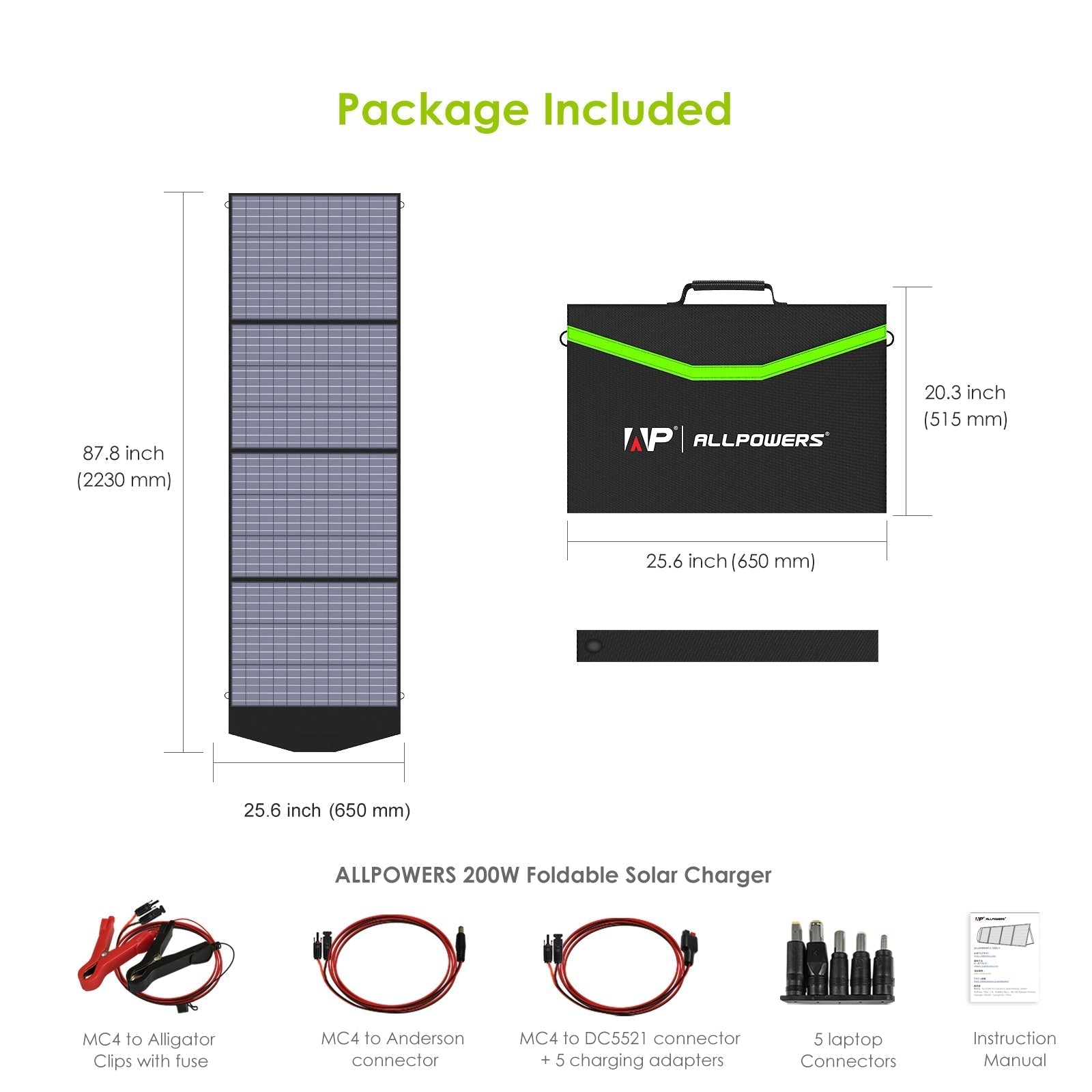 ALLPOWERS Solar Generator Kit 2500W (R2500 + SP033 200W Solar Panel)