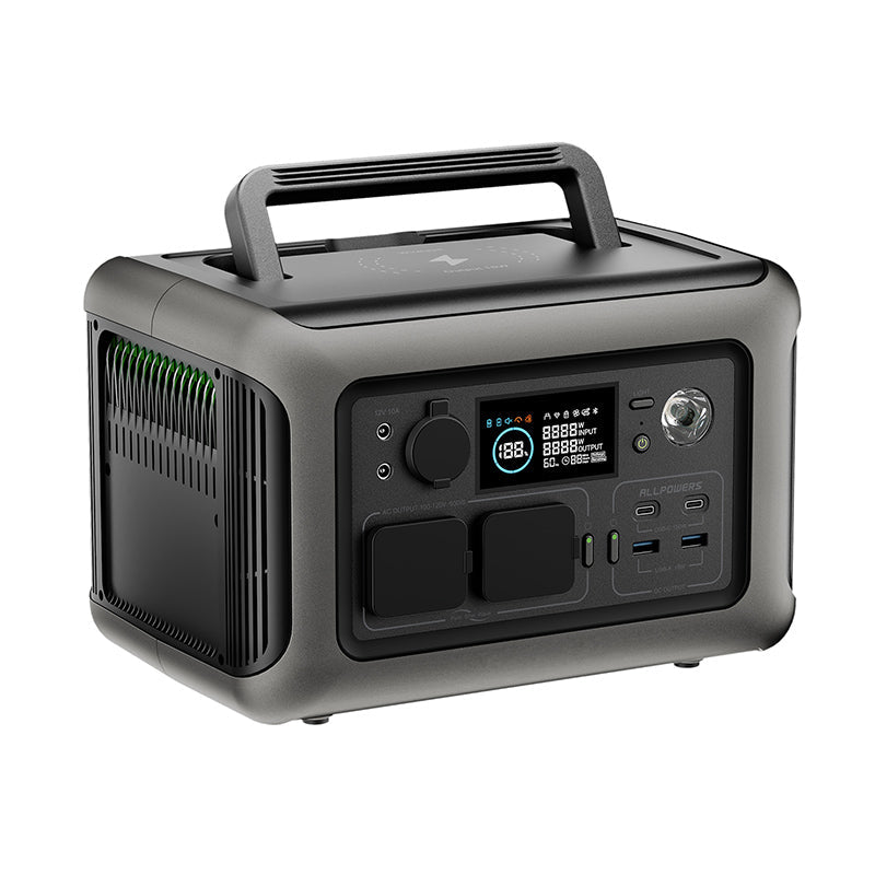 ALLPOWERS R600 Portable Power Station 600W, 299Wh LiFePO4 Battery
