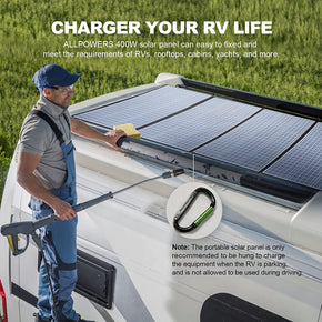 ALLPOWERS Solar Generator Kit 3600W (R4000 + SP037 400W  Solar Panel)