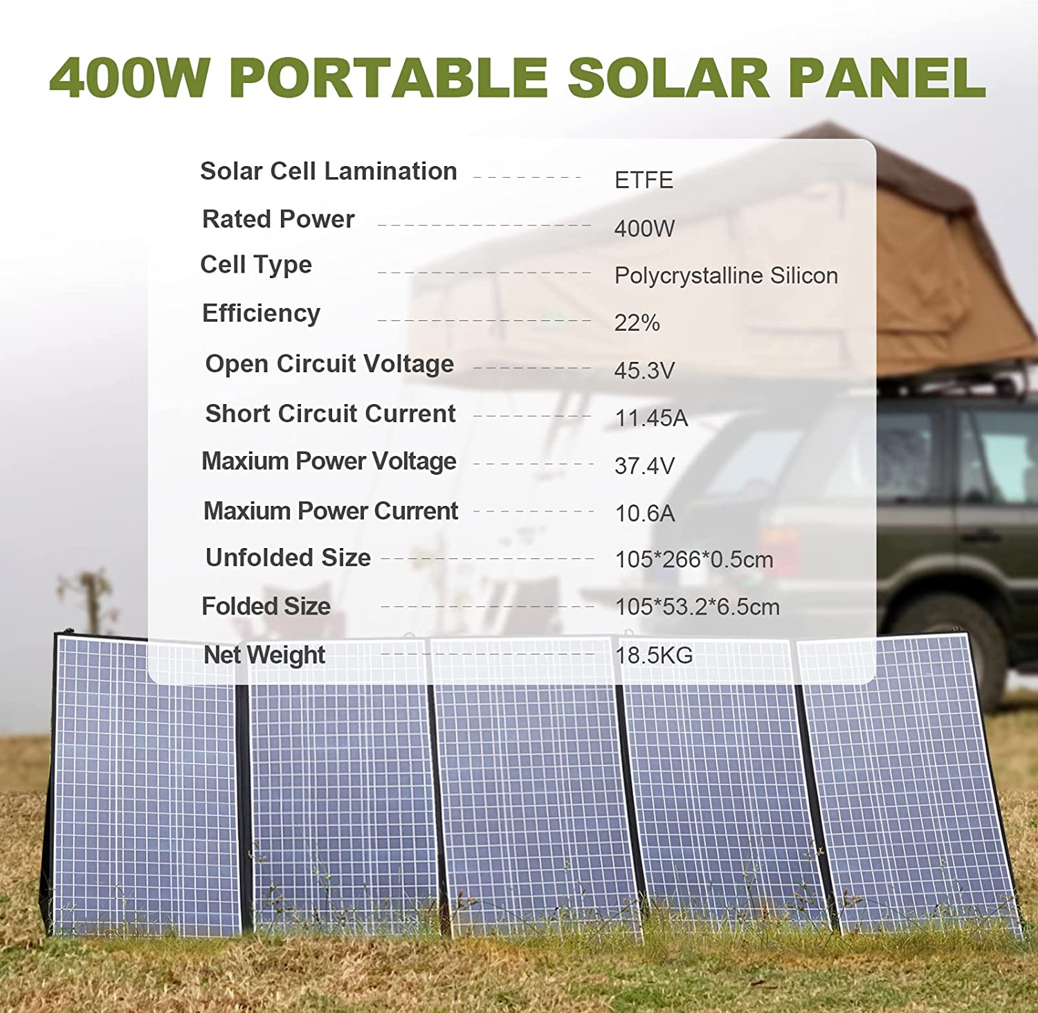 ALLPOWERS R4000 Solar Generator 4000W 3600Wh Portable Power Station with SP037 400W  Solar Panels