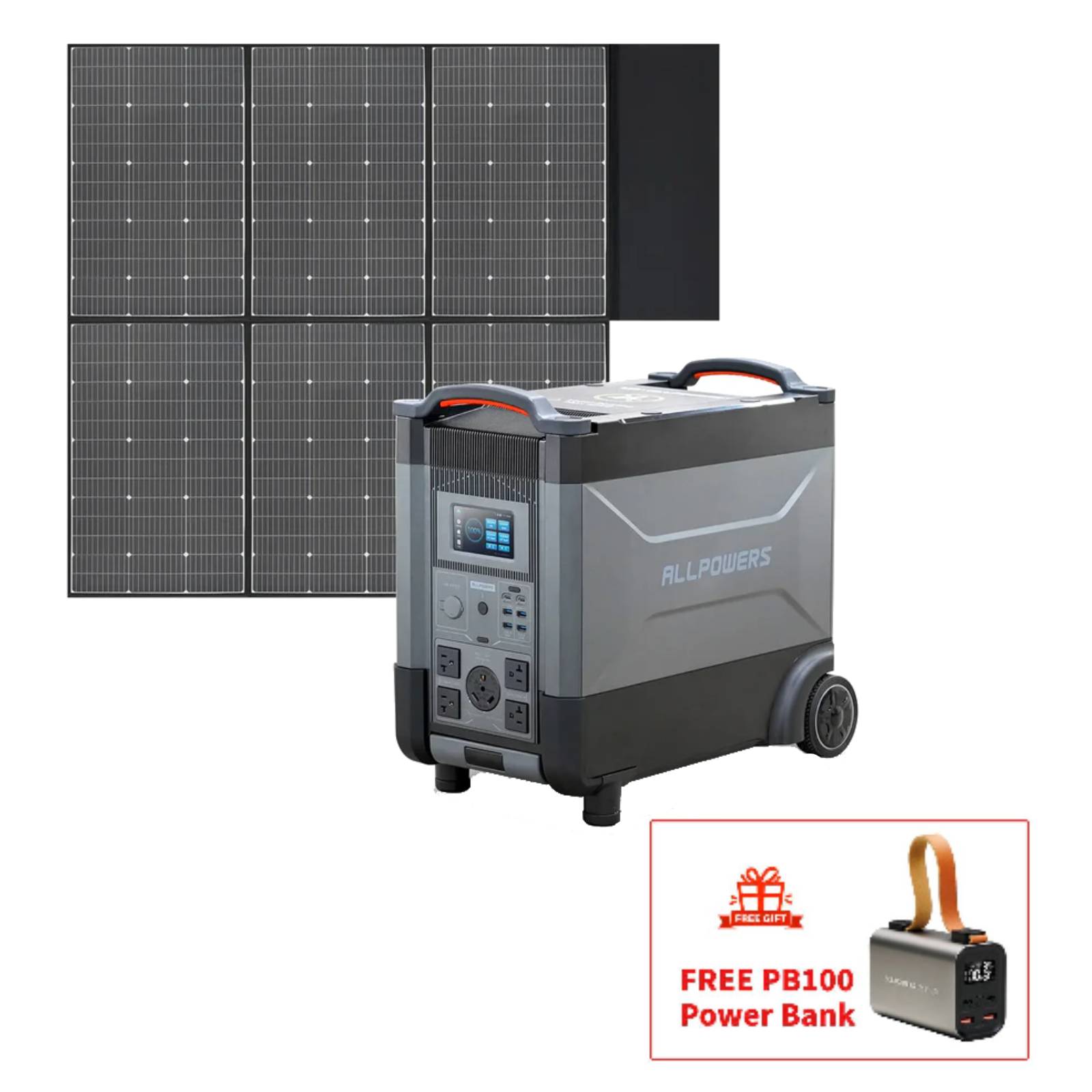 ALLPOWERS Solar Generator Kit 3600W (R4000 + SP039 600W Solar Panel)