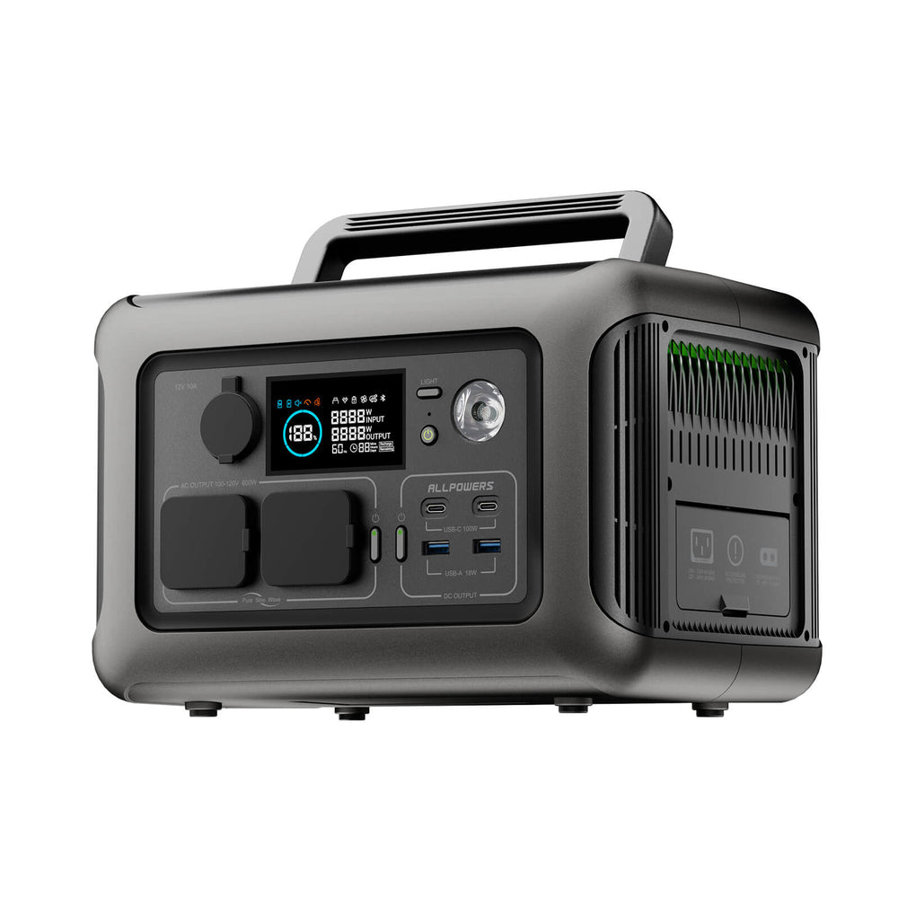ALLPOWERS Centrale Elettrica Portatile R600 - 299Wh 600W, Batteria LiFePO4, Ricarica Rapida 1h - Foto 3