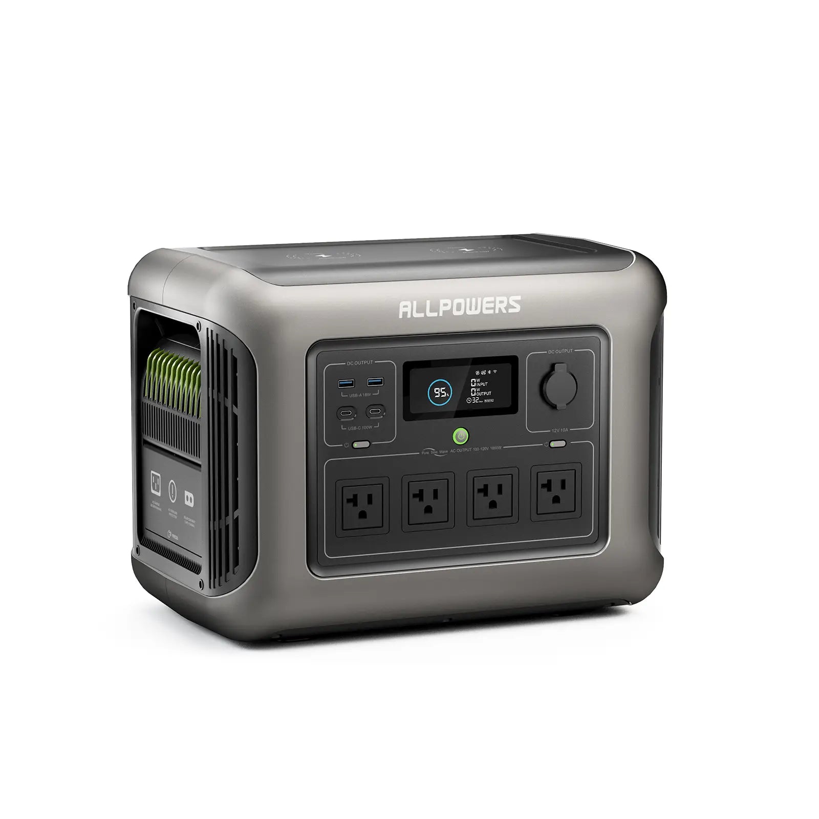 ALLPOWERS R1500 Portable Home Backup Power Station 1800W 1152Wh LiFeP04 Battery