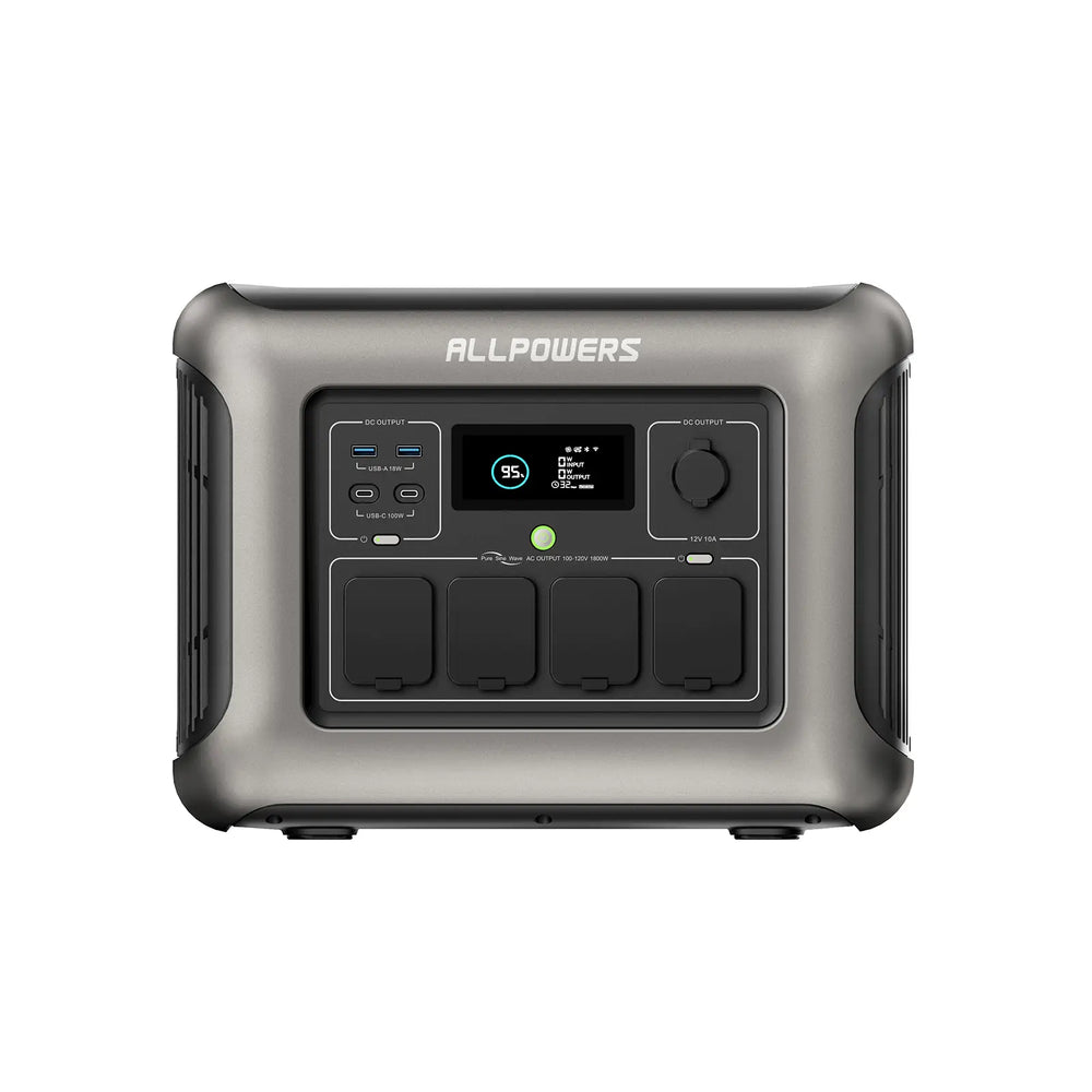 ALLPOWERS R1500 Portable Home Backup Power Station 1800W 1152Wh LiFeP04 Battery