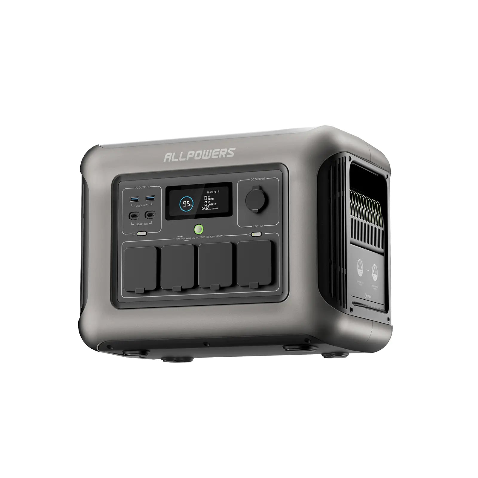 ALLPOWERS R1500 Portable Home Backup Power Station 1800W 1152Wh LiFeP04 Battery