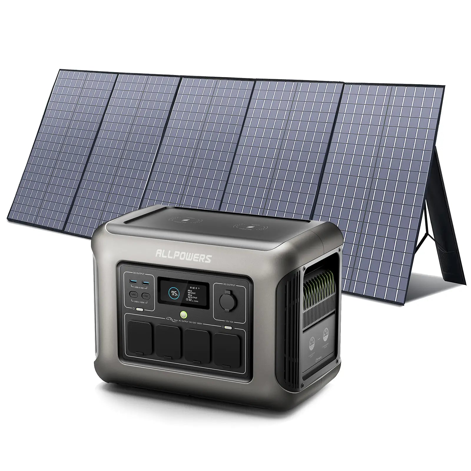 ALLPOWERS R1500 Portable Home Backup Power Station 1800W 1152Wh LiFeP04 Battery