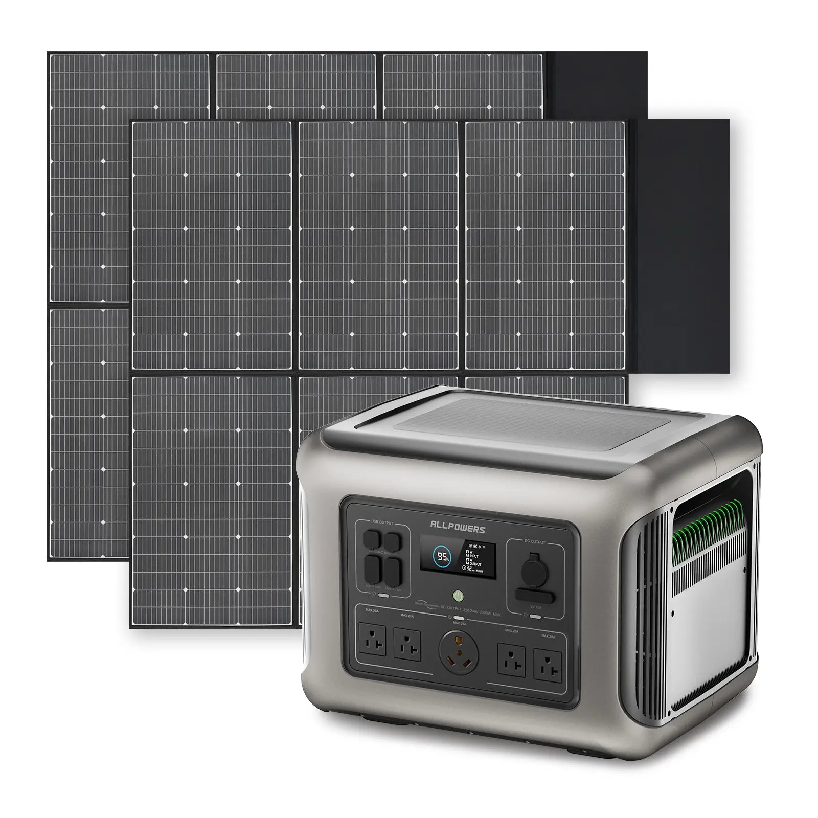 ALLPOWERS Solar Generator Kit 2500W (R2500 + SP039 600W Solar Panel)