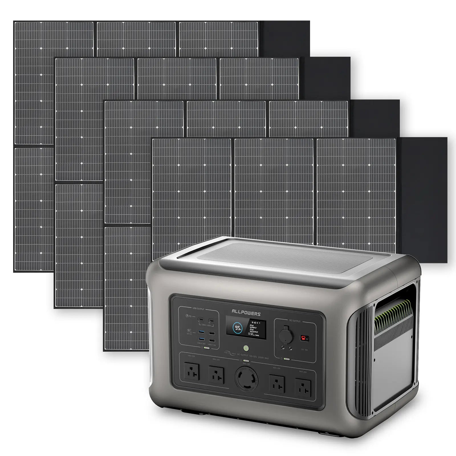 ALLPOWERS Solar Generator Kit 3200W (R3500 + SP039 600W Solar Panel)