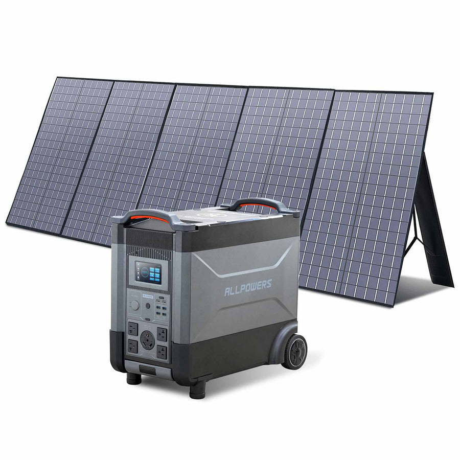 ALLPOWERS Solar Generator Kit 4000W Power Station 400W Solar Panel