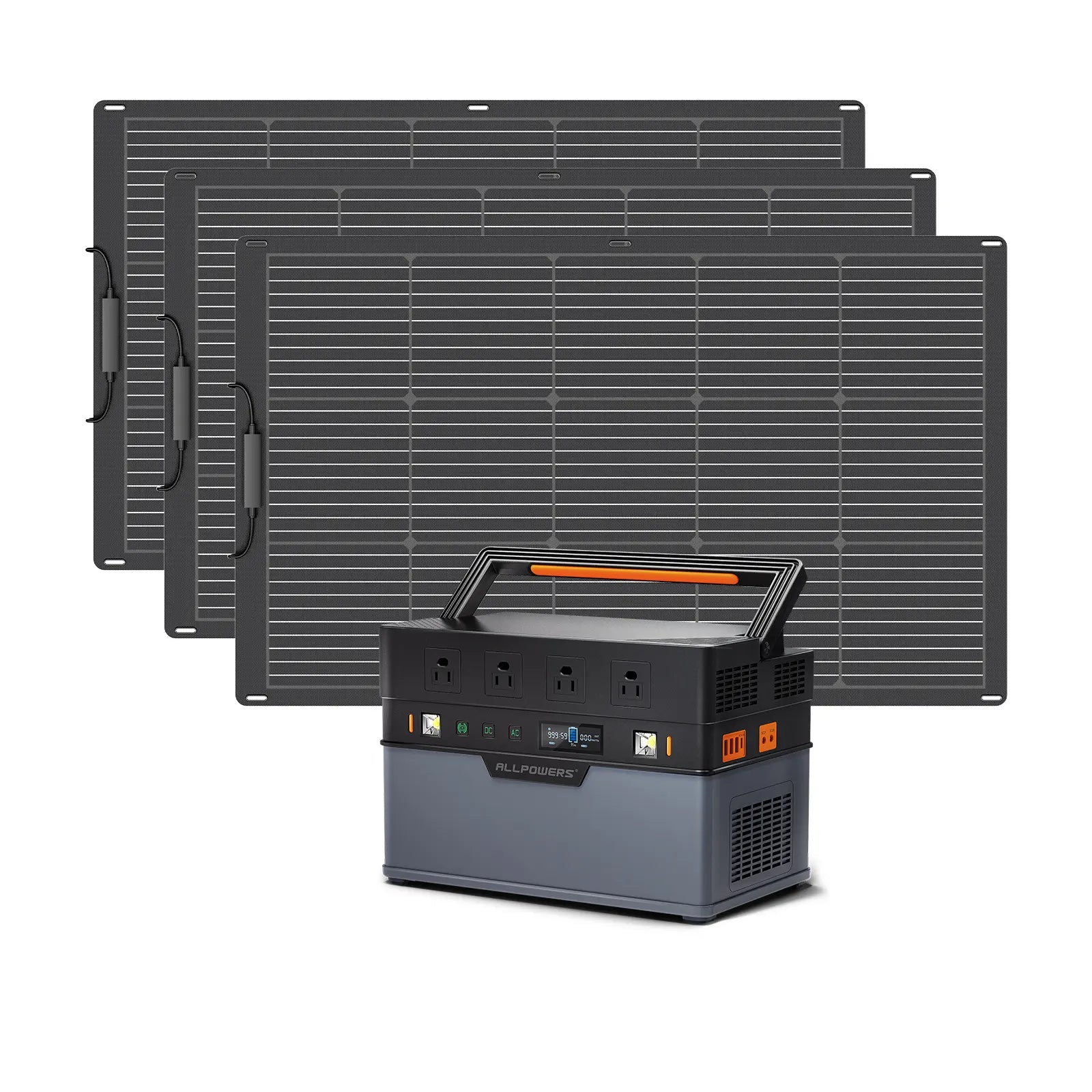 ALLPOWERS Solar Generator Kit 1500W (S1500 + 3 x SF100 100W Flexible Solar Panel)