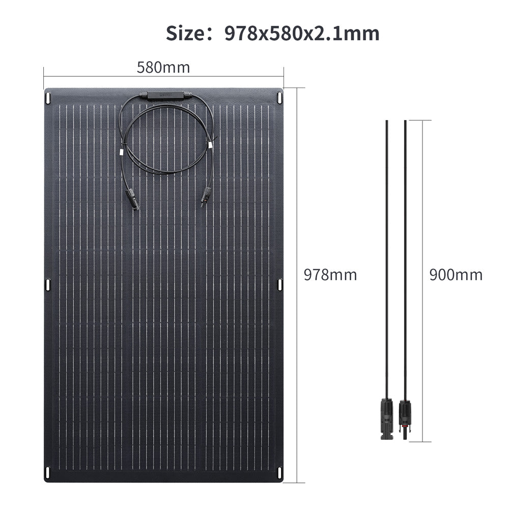 ALLPOWERS Solar Generator Kit 1600W (R1500 LITE + SF100 100W Flexible Solar Panel)