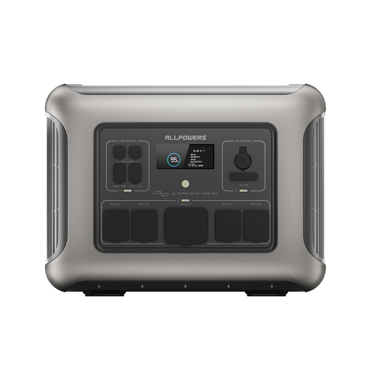 Pts R2500l ALLPOWERS R2500 Portable Power Station 2500W 2016Wh LiFePO4 Battery