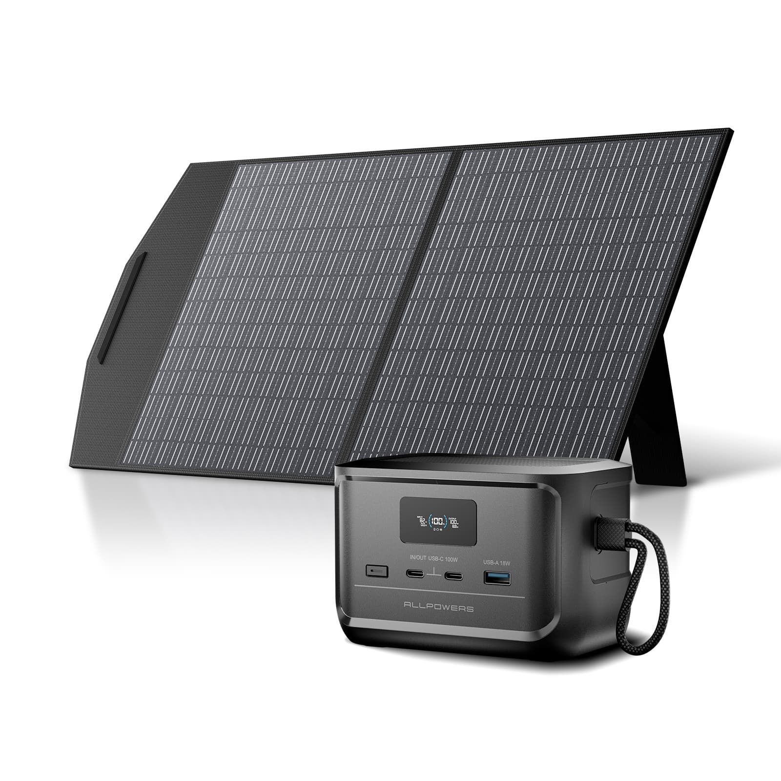 ALLPOWERS Solar Generator Kit 100W (SOLAX P100 + SP027 100W  Solar Panel)
