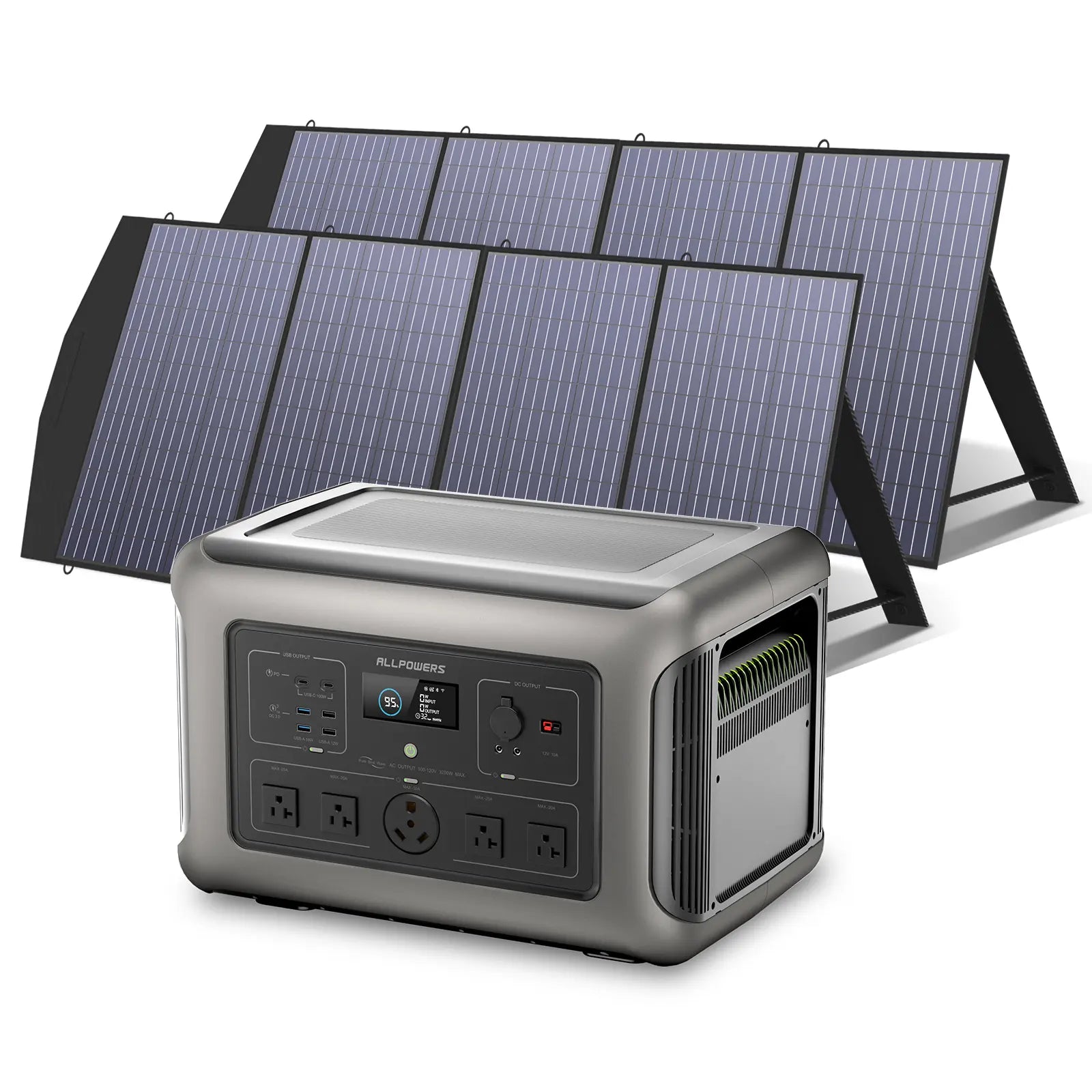 ALLPOWERS Solar Generator Kit 3200W (R3500 + SP033 200W Solar Panel)