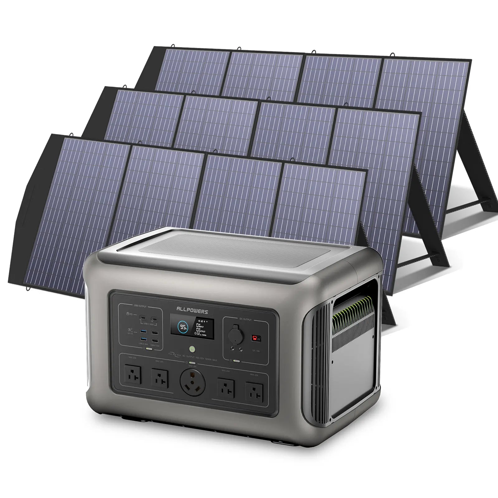 ALLPOWERS Solar Generator Kit 3200W (R3500 + SP033 200W Solar Panel)