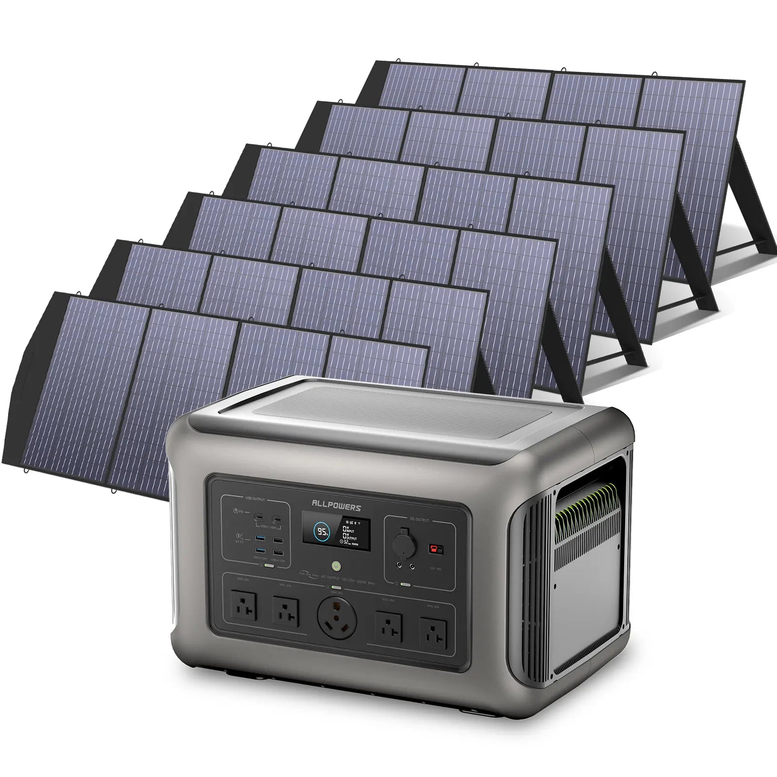 ALLPOWERS Solar Generator Kit 3200W (R3500 + SP033 200W Solar Panel)