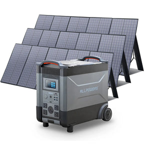 ALLPOWERS Solar Generator Kit 3600W (R4000 + SP037 400W  Solar Panel)