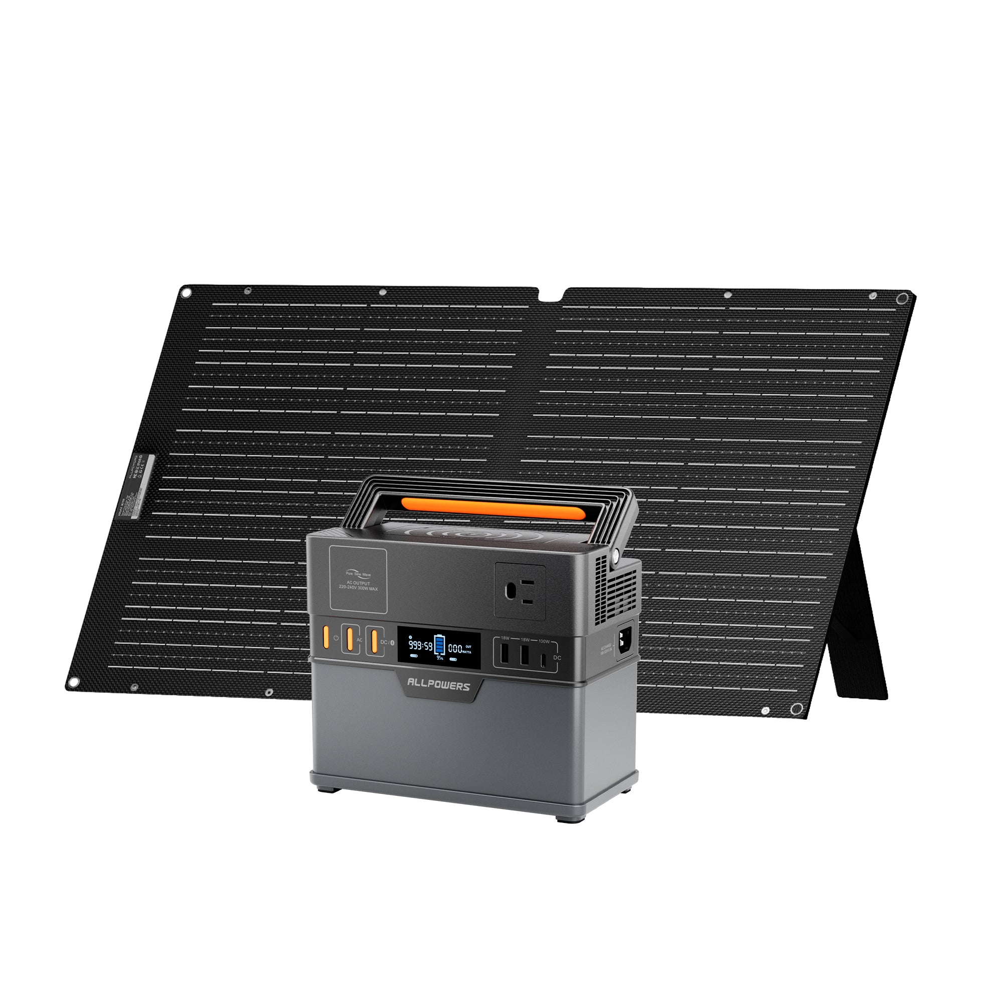 ALLPOWERS S300 Plus + 100W Solar Panel Solar | 300W Generator Kit